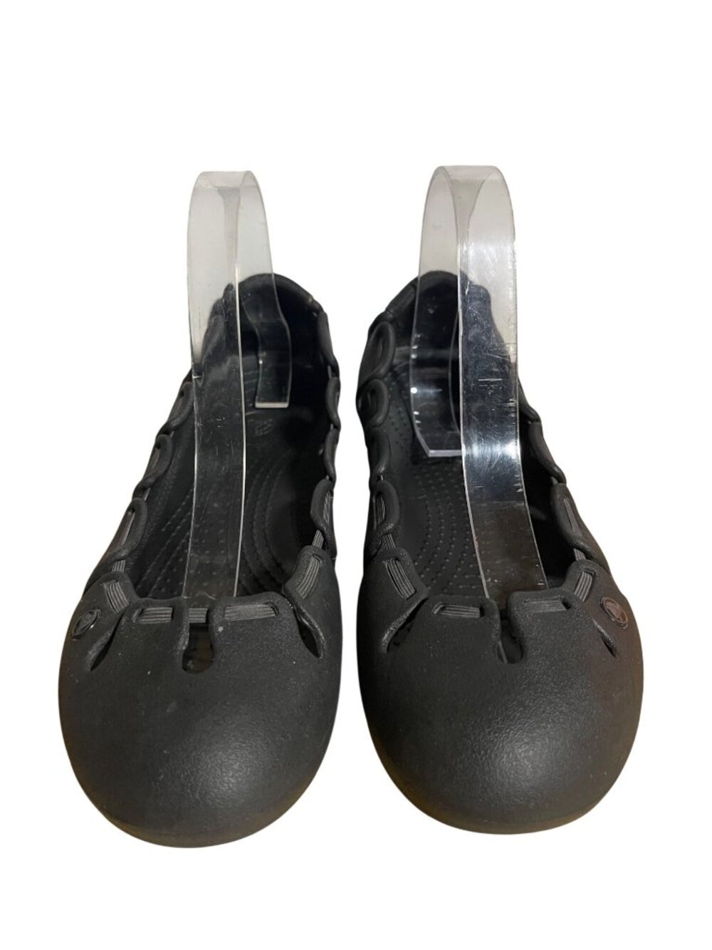 Crocs Black Crocs Springi Flats Womens Size 8 Lightweight Durable Balletcore - Picture 7 of 12